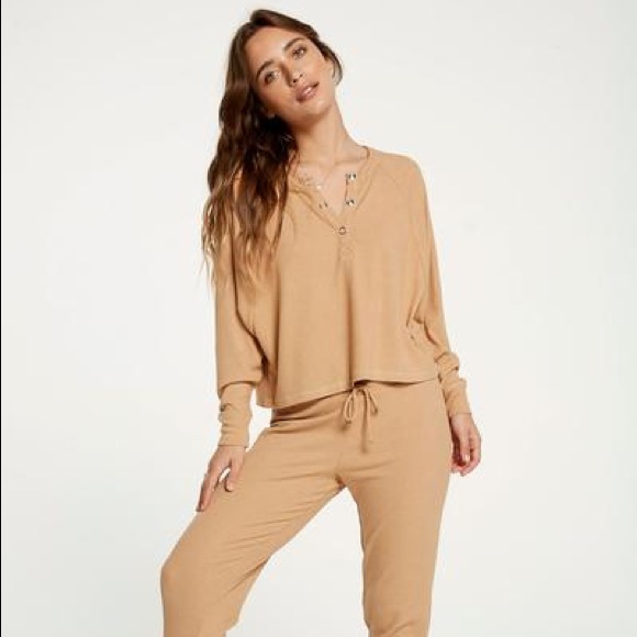 Chaser Tops - NWT CHASER / SLOUCHY RIBBED LONG SLEEVE TOP